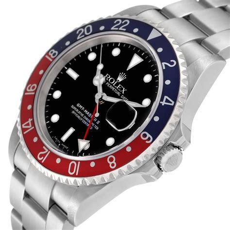 rolex gmt master edelstahl rot blau|rolex gmt master ii 2022.